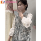 VOYDOVE New Chinese Top Women's Shirt 2025 New Style Light Luxury Spring and Autumn National Style Embroidery Design Shirt Off-White Shirt z M (100-115Jin Jin is equal to 0.5 kg)