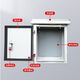Junction box, outdoor stainless steel distribution box, household rainproof box, electric meter box, foundation box, car charging pile protection box, new energy 201 stainless steel without guide rail 300*400*200 indoor foundation box horizontal style