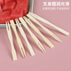 Qinkai fruit fork set fruit picks disposable household fruit cake dessert fork small fork safe bamboo picks original color 200 pieces 2 packages