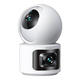 360 Home Camera 9Pro Monitor Kamera 360 Grad No Dead-Winkel Globe-Taiwan-Version Infrarot Nachtsicht Mobile Fernbedienung Smart [Preis-Leistungs-Verhältnis] Dual-Kamera und Drei-Bildschirm-400-W-offizieller Standard ohne Geschenk
