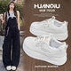 Universal platform white shoes for women 2025 autumn hot style with skirt Korean students original versatile casual shoes and sneakers