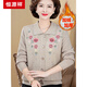 Hengyuanxiang middle-aged and elderly women in autumn and winter large size plus velvet jacket mother wear warm clothes winter grandma wear integrated velvet sweater cardigan burgundy xmy9882 M (recommended 90-100 Jin [Jin equals 0.5 kg])