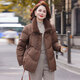 Yaya (YAYA) mother down jacket women's winter clothing 2025 new fur collar mid-length middle-aged and elderly style thickened coat