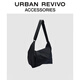 URBAN REVIVO2025秋季新款女户外休闲大容量斜挎包UAJB50015 黑色