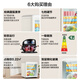Xianke retro ice bar small white household refrigerated refrigerator fresh cabinet transparent mini red wine cabinet beverage cabinet tea hotel office display cabinet high-looking constant temperature pier bar 150 liters first-class energy efficiency + refrigeration + micro-freezing + light retro white