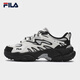 FILA official women's shoes FERN modern sports shoes 2025 fern straw shoes casual shoes dad shoes