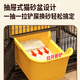 Miaoxu cat cage with toilet integrated suitable for big cats 2 storage racks Cat cage with toilet integrated indoor indoor super large black folding free 78*52*13799 homes. Hammocks with a grid foot mat need to be matched with cats by yourself