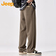 Jeep (JEEP) pants men's sweatpants autumn and winter wide-leg casual pants loose straight sports pants men's Khaki XL