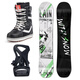 WS snowboardsSNOWBOARDSWS Snowboard ensemble de Snowboard plat sculpté adulte Snowboard fixation chaussures de Ski W50 ensemble 151 cm