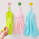 Qianhui hanging towel absorbent towel for home kitchen and bathroom thickened hand towel 1 pack random color