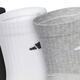 adidas adidas socks Männersocken Frauen Socken Baumwollsocken 2025 neue Sportsocken bequem atmungsaktive lässige Socken Running Wear-Resistant Midrohr Socken Schwarz und Weiß und Grau/JC9272/Drei Paare M (39-4 Größen)