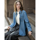TonLion 2025 Autumn Women's Casual Contrast Color Button Design Denim Long Sleeve Shirt