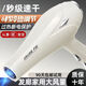 Hair dryer for hair salons, strong wind, home barber shop, high-power negative ion silent quick-drying hair care hair dryer, blue light hair care, black AC pure copper AC high-speed movement, 100% authentic
