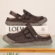 Sandalen Herren trendy Outdoor Sports Kleidung Bag-Toe Casual Schuhe Pantoffeln 2025 Neue Sommer atmungsablöschbare Männer Beachschuhe grau [Mikrofaserleder A673] 45