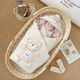 Baby colorful cotton quilt autumn and winter thickened and removable spring and summer thin newborn baby quilt newborn swaddle for four seasons happy bear coffee color four seasons double bile model (thin bile + thick bile) 98*98cm