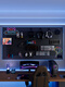 Shantou Lincun e-sports room metal hole plate storage rack wall computer desk wall storage atmosphere light with decorative display rack RGB atmosphere light matte black 5080c set