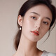Lao Fengxiang Freshwater Pearl Earrings for Women S925 Silver New Style Earrings Birthday Gift for Girlfriend and Wife 8-9mm Drop Shape 925 Silver