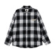 JACK&JONES 25th Autumn and Winter Woolen Jacket Men's Short Casual Jacket Loose Wool Letter Plaid Jacket Men's S03 Black Regular Slightly Loose, Card Size Small M (175)