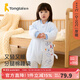 Tongtai autumn and winter infant bedding supplies quilted split-leg cotton sleeping bag anti-kicking quilt blue size 73 (recommended height 75-90cm)