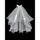 Pang Donglai Quality Veil Получите сертификат и предложения и зарегистрируйте фото реквизит невеста Главный свадебный головной убор ночного рынка. Дети Двойной слой обнаженная вуаль и бусы 40-50 см.