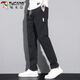 Woodpecker (TUCANO) pants men's autumn and winter straight casual pants men's loose sports trend versatile trousers black 32