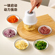 QCSK German electric garlic machine garlic pounder meat grinder household fully automatic multi-functional small baby food supplement cooking machine garlic machine-3-blade knife 250ml