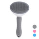 New pet comb for cats and dogs, one-click hair removal, beauty opening, automatic hair removal, stainless steel needle brush, gray opp bag