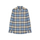 Teenie Weenie Bear Women's Shirt 2025 New Temperament Style Style Retro Plaid Shirt Blue L
