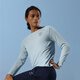 
Macondo original single product running long-sleeved T-shirt 9th generation breathable quick-dry sweat stains invisible and not easy to show night sea blue girl L