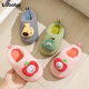 Pig Daddy Children's Slippers Autumn and Winter Boys Home Indoor Warm Anti-Slip Girls Baby Soft Bottom Children's Cotton Slippers Powder 20