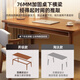 Weishi computer desk home bedroom 2025 new desk adult study table solid wood legs rectangular student writing table hot selling single table walnut color 100*55CM