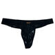 Men's underwear low-waisted sexy thong lace mesh mesh breathable strands empty summer T-shaped sexy temptation black L L weight 115-130 Jin Jin equals 0.5 kg