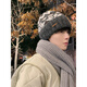 SOMUBAY (SOMUBAY) cold hat men's autumn and winter hat men's winter hat gray knitted hat boys' woolen hat winter trendy brand containing wool dark gray M (56-58cm)