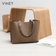 Viney cowhide bag women's bag large capacity tote bag shoulder bag handbag birthday Christmas gift for girl girlfriend