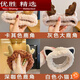 Hanoufeixin nurse boys' face wash and facial mask special hairband for women's makeup plush hairband hood bangs scarf tied brown crab same style soft and skin-friendly + comfortable to wear