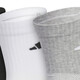Adidas (adidas) Мужчины и женщины спортивные носки тренировочные носки повседневные носки Три пары носков JC9272 Black/White/M светло -серый