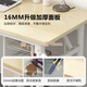 Huakaizhixing computer desk folding table home desk desktop computer desk study desk BGZ660 single layer yellow wood grain 1.2M