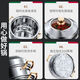Fat Donglai same style steamer 316 stainless steel household food grade 304 thickened soup pot steamed buns double layer three or four layer induction cooker 316 golden ear steamer three layers 316 28cm