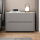 LUOSEN slate bedside table modern simple light luxury high-end bedroom installation-free bedside table light gray