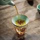 Ru kiln tea drain ceramic hole integrated tea filter tea set accessories ceramic tea separator tea filter tea god Ru kiln Qingyun tea drain