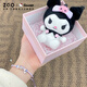 Zhenggang (ZGO) x Sanrio Kurome Bracelet Women's Lucky Beads Silver Bracelet Birthday Gift for Girlfriends 6153