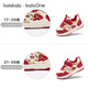 Balabala children's shoes baby toddler shoes baby sneakers 2026 spring autumn new season children boys and girls shoes red fashion
