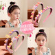 Chengyang Children's Cartoon Headbands for Girls Spring and Summer Anti-Slip Teethed Headbands for Broken Hair Little Girls Headdresses Cute Girls Hair Bundles Children's Kirby Toothed Headbands 5-piece Set