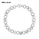 Miss JuJu pt950 platinum colorful shell bracelet for women, fashionable platinum colorful light luxury hand jewelry, weight 10.28 grams, length 16.5cm, width 7mm