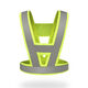 Mo Peng reflective straps V-shaped night riding traffic vest running safety vest vest fluorescent yellow night reflective