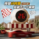 Children's racing steering wheel simulated driving toys to avoid obstacles and pass through the level 1-4 year old baby boy's extra big birthday gift 3D racing adventure [double charge gift box model