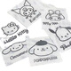 La misma pegatina para la celebridad de Internet Sanrio Pacha Dog Kulomi Metal Style Patinas pequeñas Teléfono móvil Mini pegatina decorativa Material Pegatina de agua Copa de agua Pegatina blanca y combinada [6 modelos 2 piezas cada una] 7.5*6.5cm