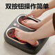 Oaks foot massage machine, leg massager, kneading and heating, fully automatic foot massager, kneading thighs and calves, foot acupoint massager, practical gift for parents and elders, Xiaomi White, simultaneous beating massage + simulated human hand kneading + constant temperature hot compress