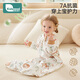 Kidsneed baby sleeping bag autumn and winter pure cotton constant temperature double layer baby sleeping bag infant pajamas children anti-kicking quilt leg wrap M size