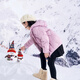 Yalu Children's Clothing Children's Down Jacke 2025 Neue Herbst- und Winterjungen und Mädchen echte 90 Ente Down Dünne mittelgroße und große Jacke Schwarz hochgefülltes Samt 15054g Single-Größe ohne Spezifikationen